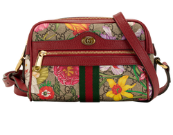 Ophidia Flora Crossbody, Canvas, Multi, 517350.0416, DB/B, 3*